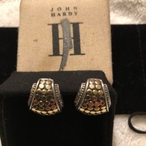 John Hardy Sterling 18k Gold Dot Cuff Earclips